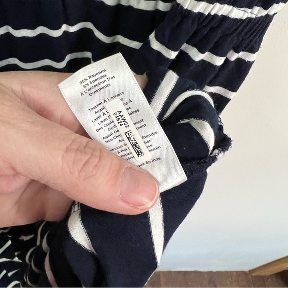 Talbots Embroidered Stripe Maxi Dress - Picture 14 of 14